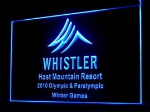 Whistler Olympic Resort LED Neon Sign